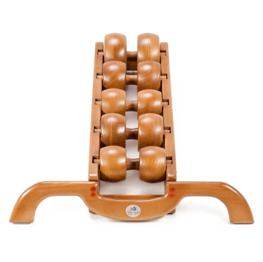 Aparat masaj pentru spate din frasin (max. 200 kg), 5 role Tremass Doctor (6778)