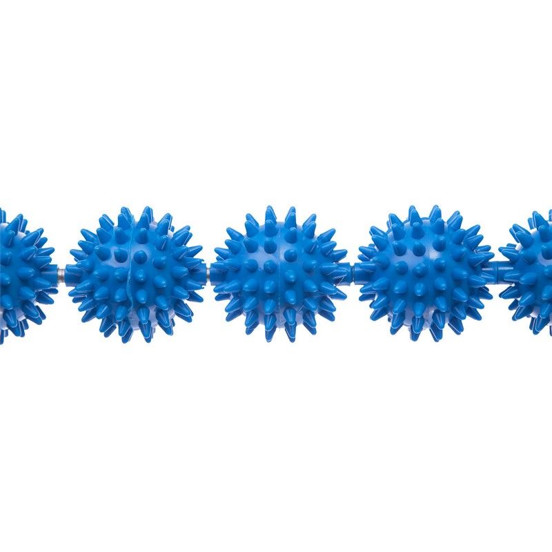 Массажер-палка роликовый PP, TPR, сталь, l=52 см, 5 массажных элементов (3257)