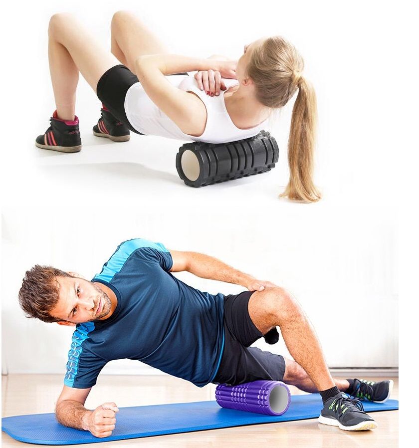 Массажный пилатес-ролл 33х10 см TM (2726)