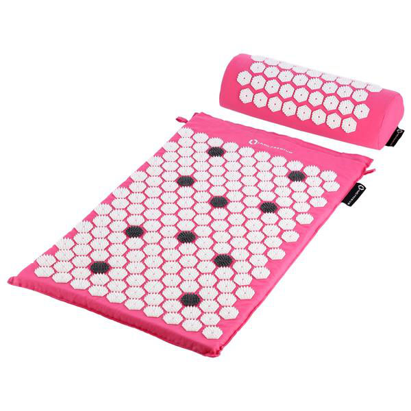 Акупунктурный набор (коврик + подушка + сумка) 74x42 см HMS Premium AKM01 17-44-302 pink (7425)