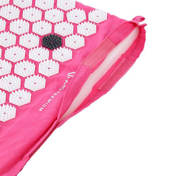 Акупунктурный набор (коврик + подушка + сумка) 74x42 см HMS Premium AKM01 17-44-302 pink (7425)