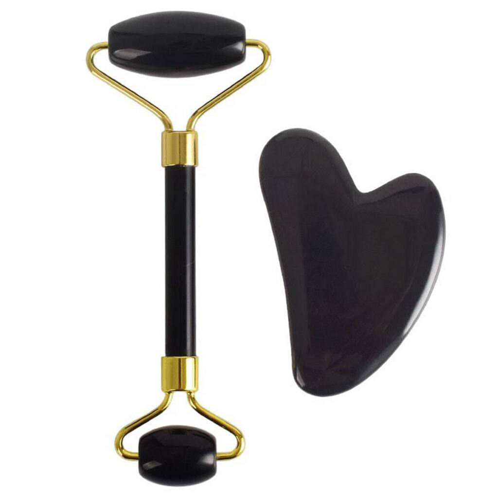 Set masaj pt fata din plastic (rola + guasha) 143-102 (7617)