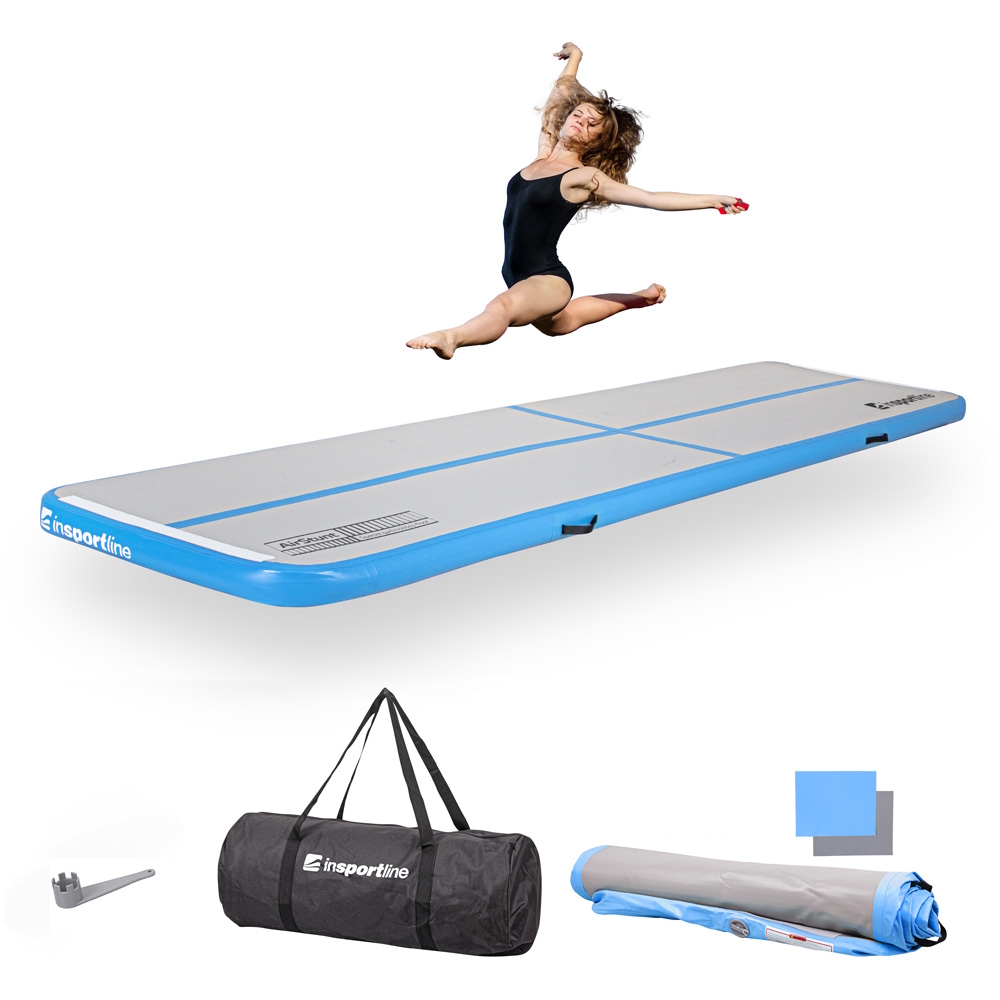 Saltea gimnastica gonflabila 400x100x10 cm (max. 650 kg) inSPORTline Airstunt IN28651/4/7 / 29538