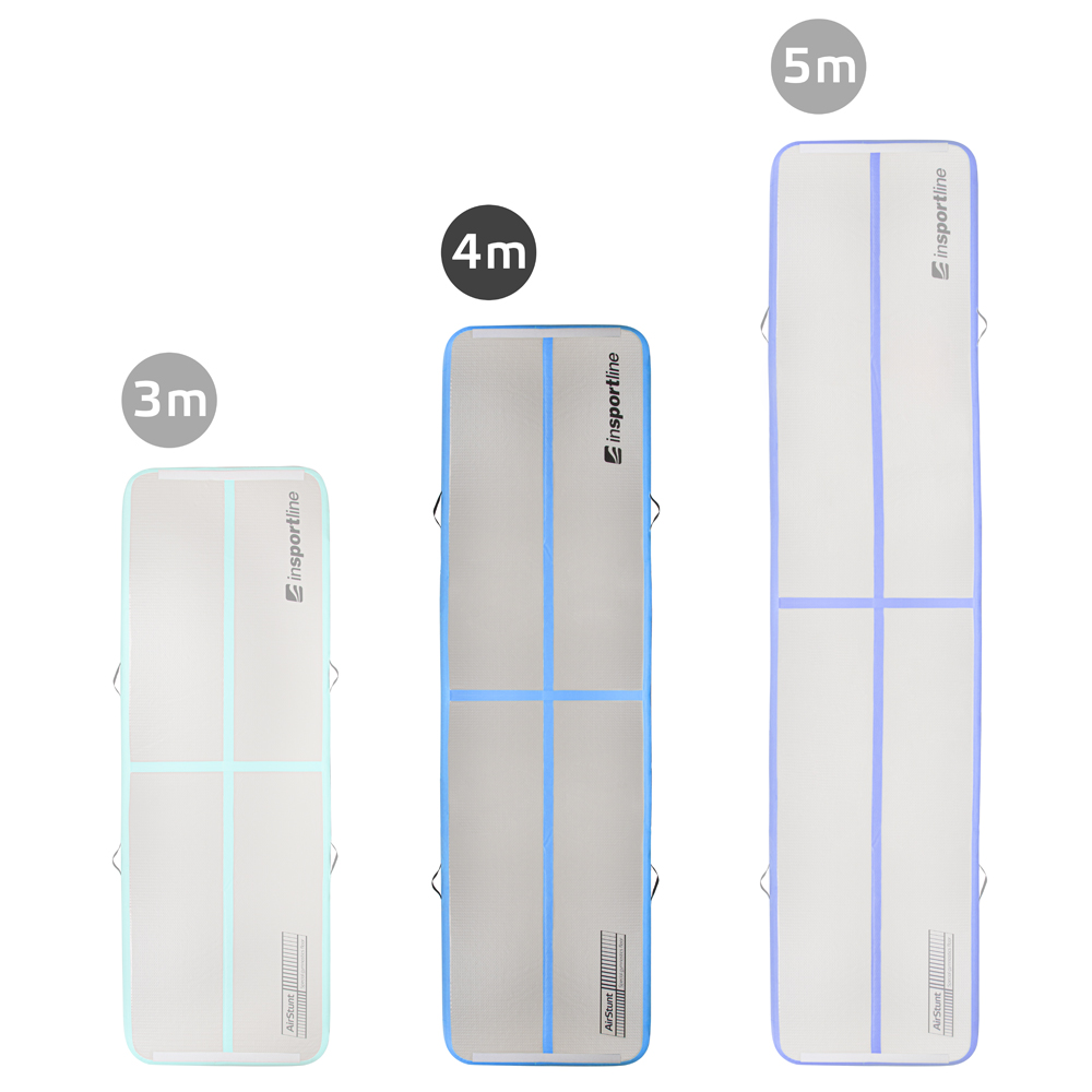 Saltea gimnastica gonflabila 400x100x10 cm (max. 650 kg) inSPORTline Airstunt IN28651/4/7 / 29538