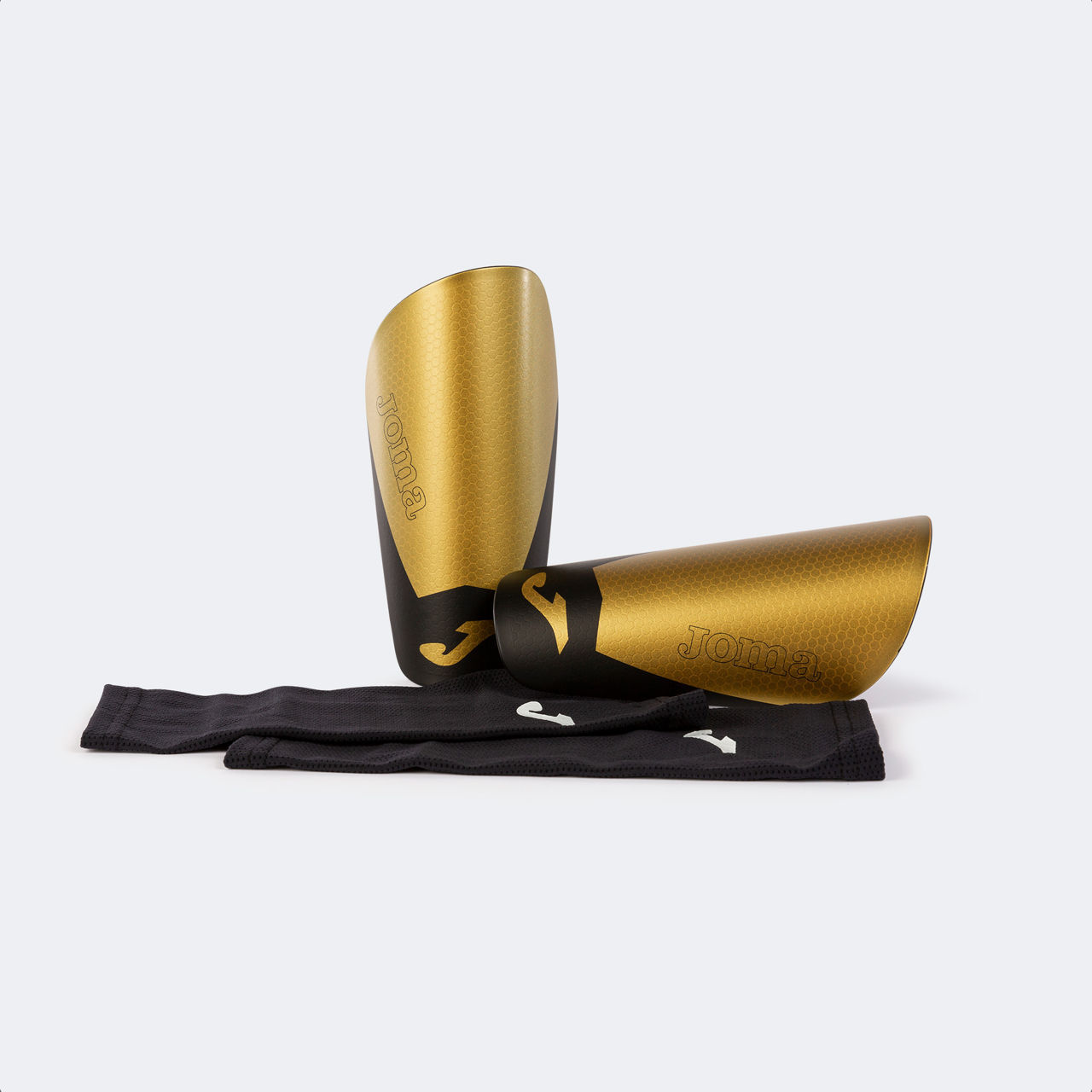 Protectii pt fotbal L Joma Pro Shin Guards gold/silver (7217)