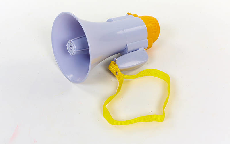 Мегафон HW-8C-A (d=16 см, l=28 см, 15W, bat. (4C) rec.10 sec.) (3302)