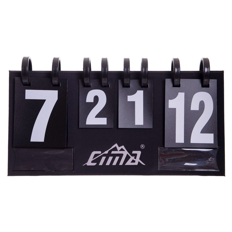 Перекидное табло для спортивных игр, 4 знака (44х21 см) СM-J07 (10470)