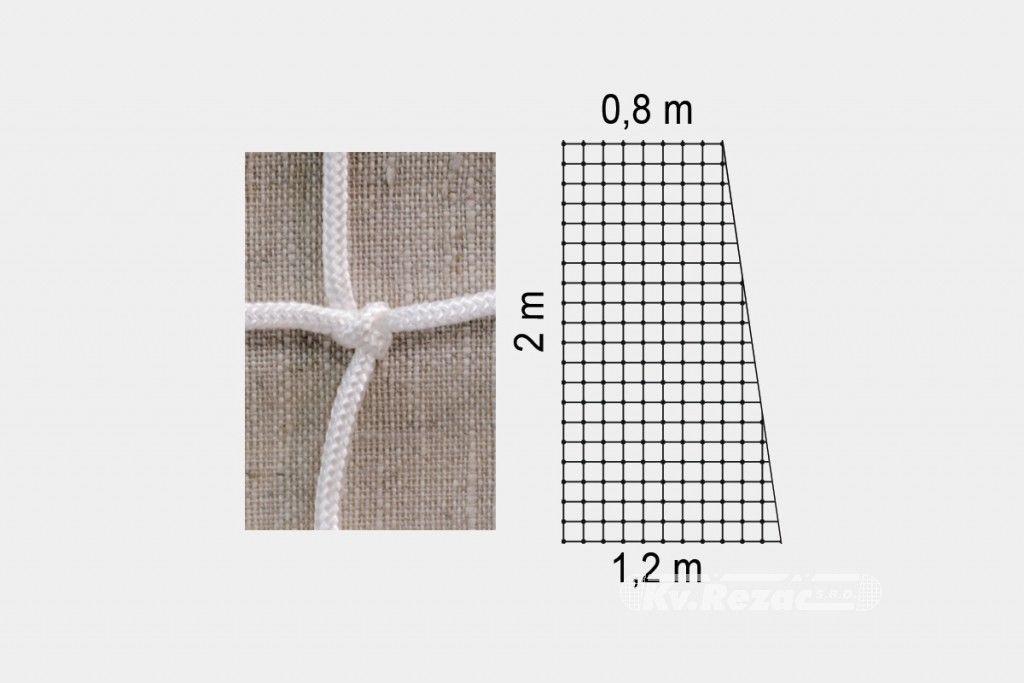Сетка для гандбола 3x2x0.8x1.2 м (1 шт) Rezac 12 935 272 (2662)