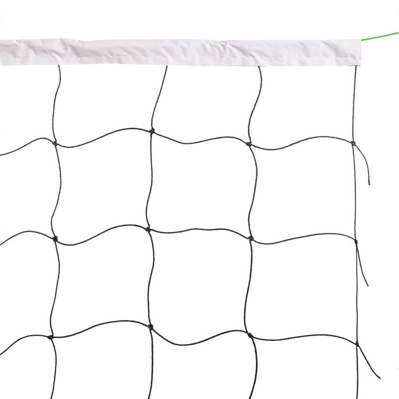 Сетка для волейбола с тросом 9.5x1 м, 12x12 см C-8001 black-white (8980)