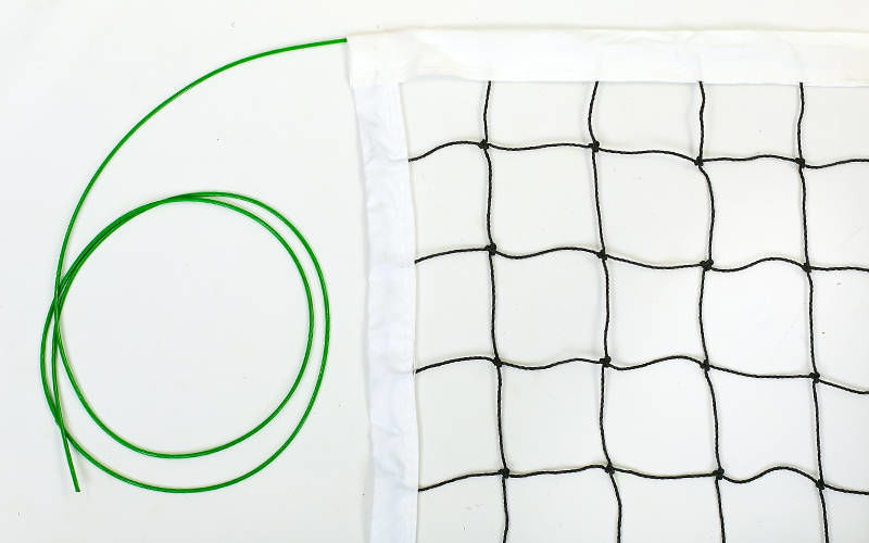 Plasa volei neagra cu fir PW06, 9.5х1 м, 10х10 см, d=2.8 мм (3848)