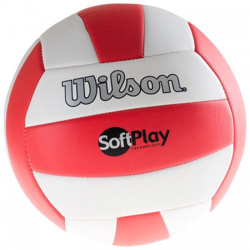 Мяч волейбольный Wilson SOFT PLAY RED-WHITE WTH3511XB (548)