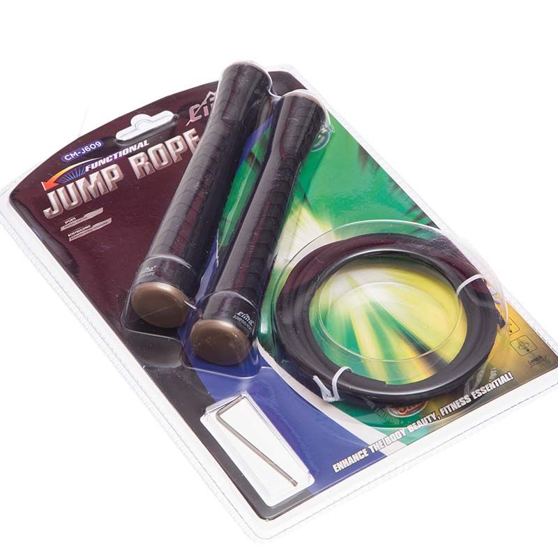 Скакалка скоростная с подшипниками и стальным тросом 3.2 м Cima CM-J609 (5840)