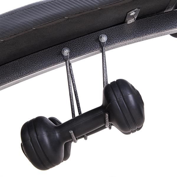 Скамья мультифункциональная с гантелями и эспандерами (макс. 110 кг) HMS L8355 17-53-100 (5631)