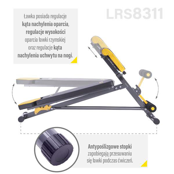 Banca multifunctionala 3-in-1 HMS Premium LSR8311 17-53-701 (7442)