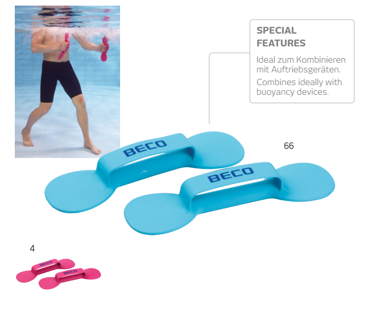 Гантели для аквааэробики (пара) Beco 96044 Beflex (809)