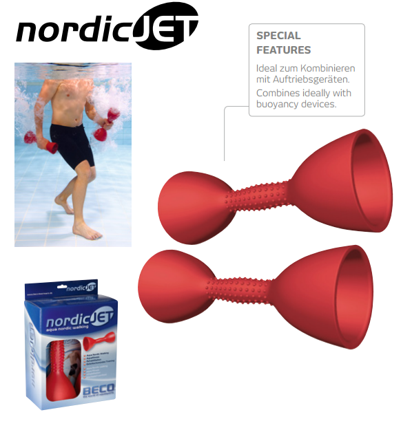 Gantere pentru aqua aerobica (pereche) Beco Nordic Jet 96047 (811)