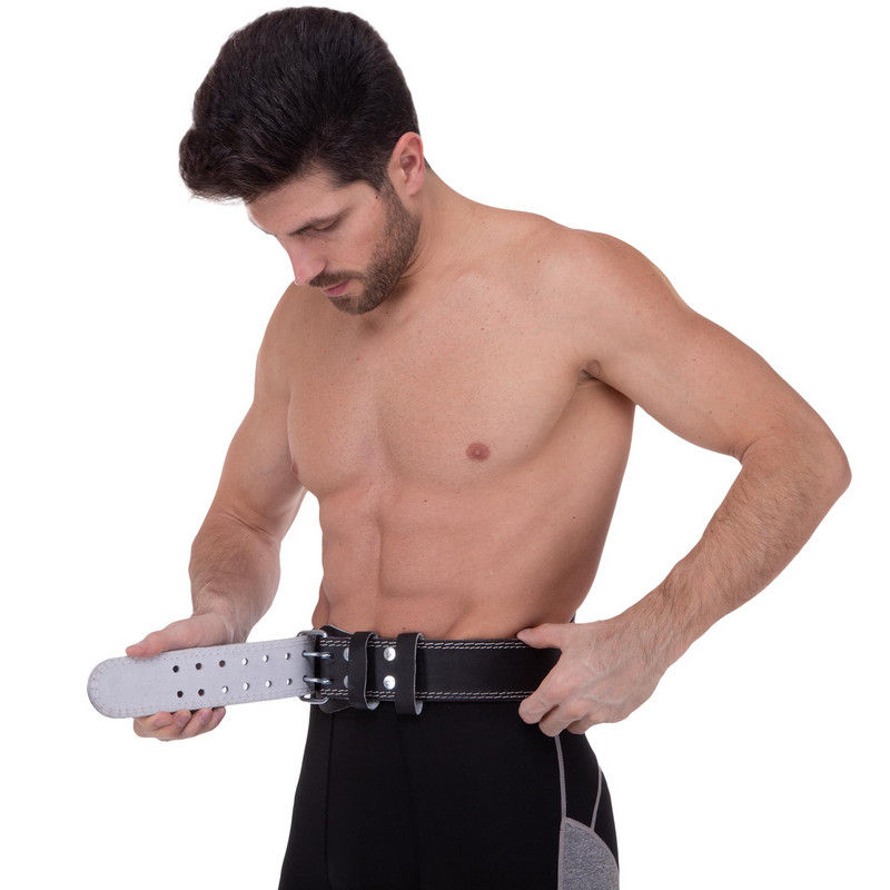 Пояс атлетический кожаный L, h=15 см SB-165053 (8815)