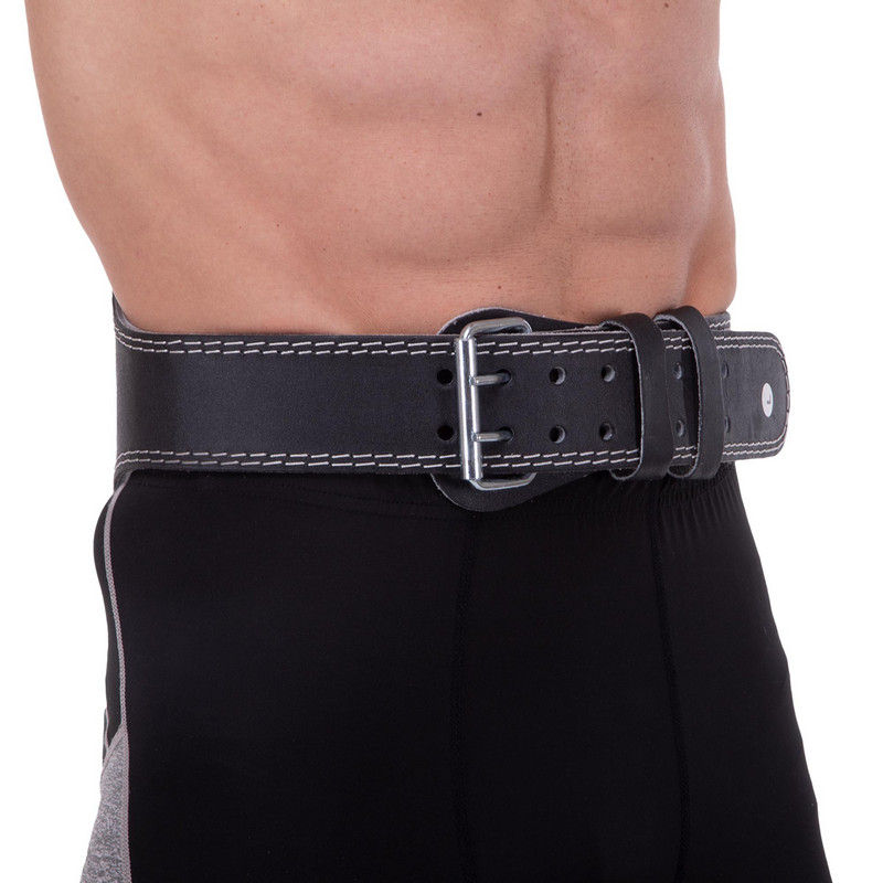 Пояс атлетический кожаный L, h=15 см SB-165053 (8815)