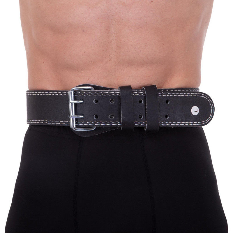 Пояс атлетический кожаный L, h=15 см SB-165053 (8815)