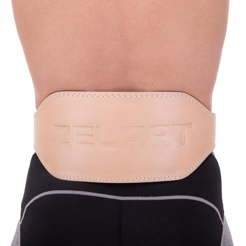 Пояс атлетический кожаный XXL, h=15 см SB-165101 (8817)