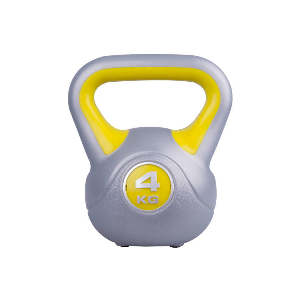 Gantera 4 kg (ciment/PVC) inSPORTline Vin-Bell 1947 sur-galben (3353)