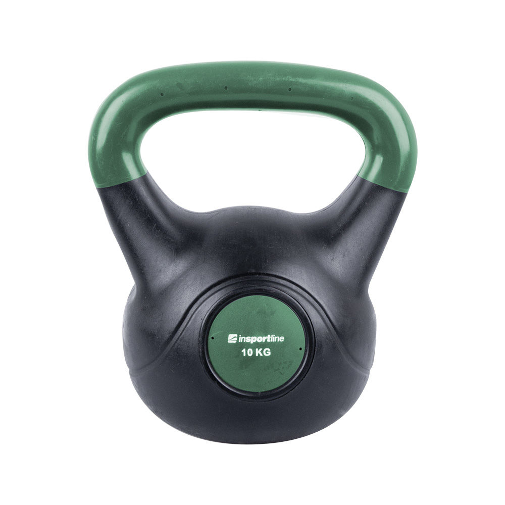 DIN 25/02 Gantera 10 kg (ciment/vinil) inSPORTline Vin-Bell Dark 10739 green/black (3336)