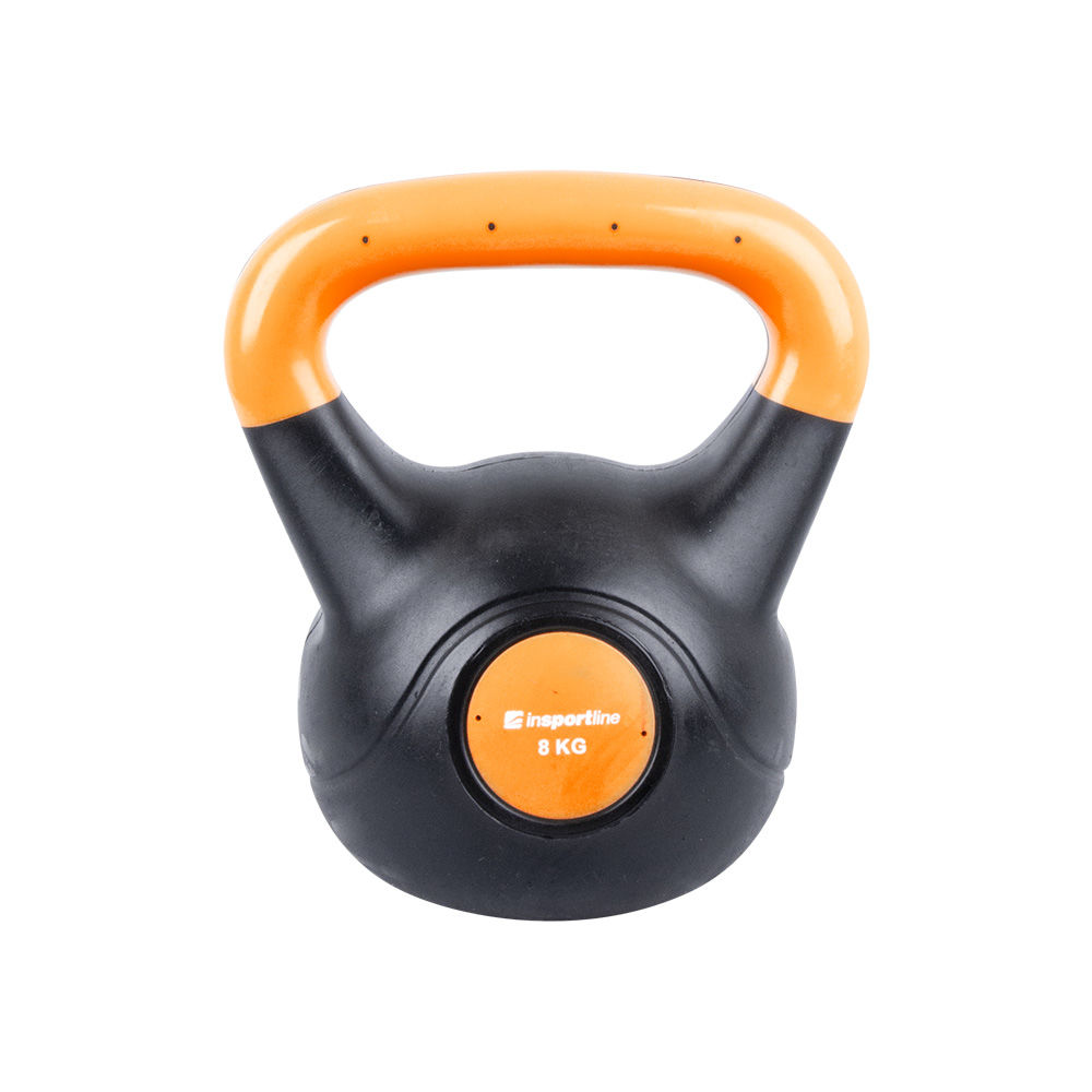 DIN 25/02 Gantera 8 kg (ciment/vinil) inSPORTline Vin-Bell Dark 10737 orange/black (3335)