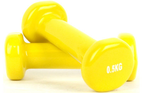 Гантель виниловая 0.5 кг (1 шт.) (5665)