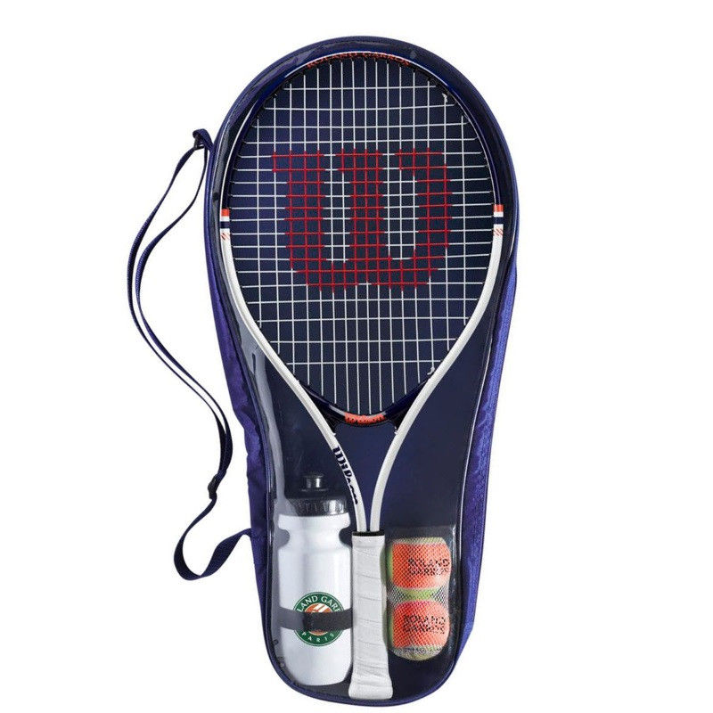 Set tenis mare (paleta + 2 mingi + sticla pt apa + husa) Wilson Roland Garros Elite Kit 25 WR070310 (8185)