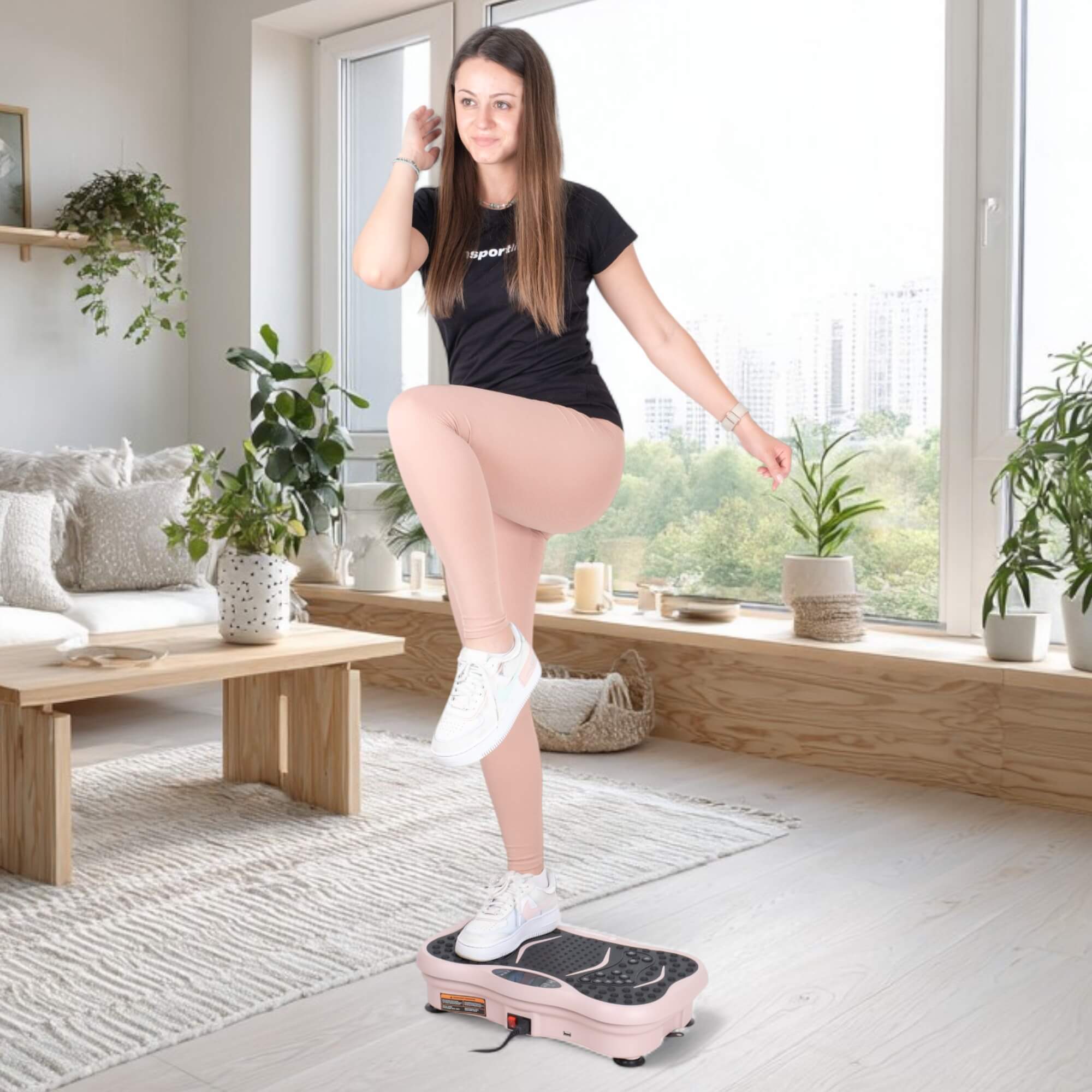 Виброплатформа (макс. 120 кг) inSPORTline Maviro 27008-3 pink (13074)
