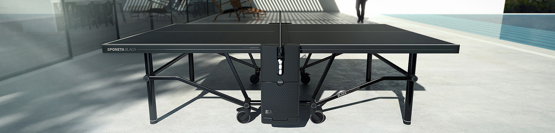 Стол теннисный Sponeta Indoor SDL black (3319)