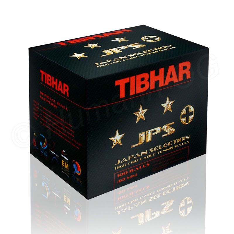 Мяч для настольного тенниса Tibhar 3*** JPS+, 40 mm, white (940)