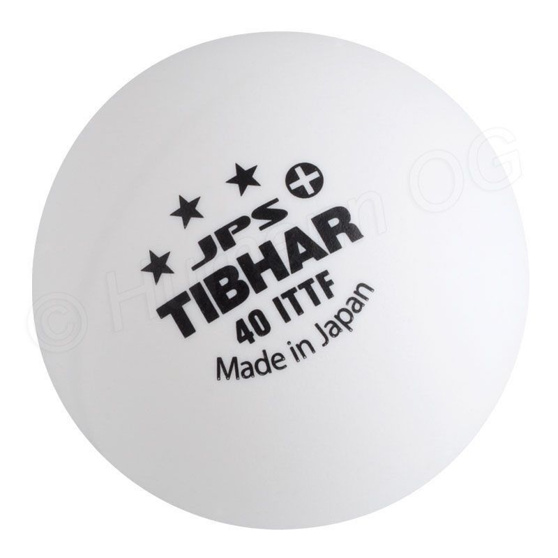Мяч для настольного тенниса Tibhar 3*** JPS+, 40 mm, white (940)