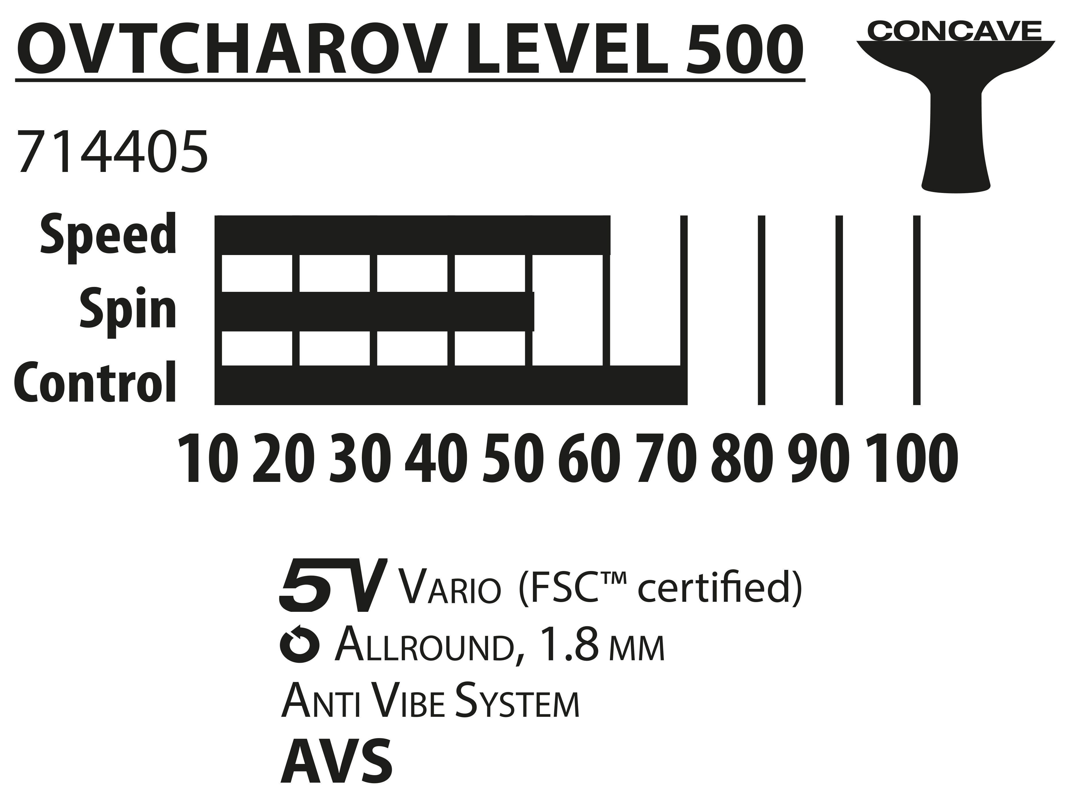 Ракетка для настольного тенниса Donic Legends 500 FSC 714405, 1.8 mm, FSC-wood (3195)