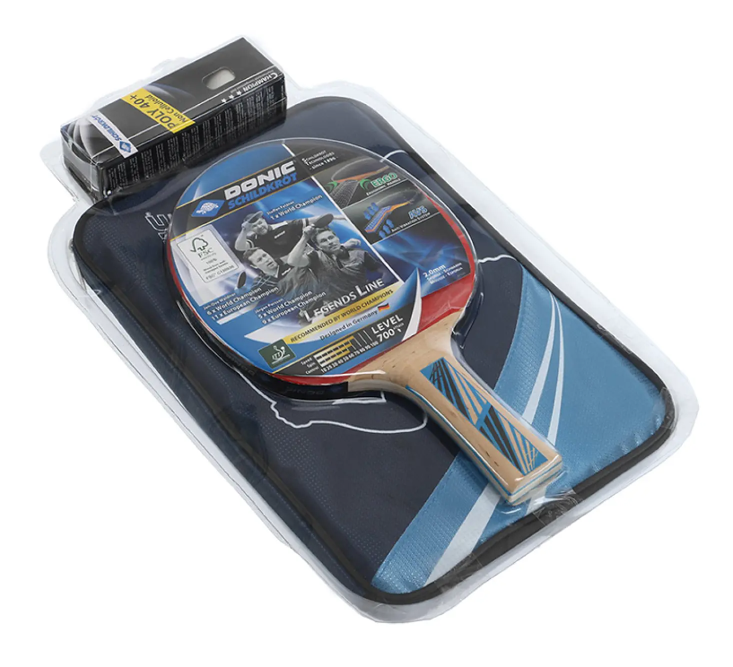 Ракетка для настольного тенниса Donic Legends 700 + чехол + мячики 788489 (9068)