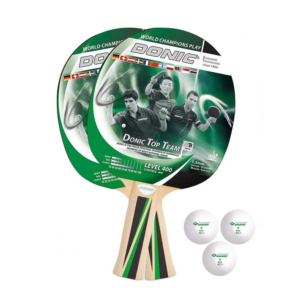 Set tenis masa (2 palete + 3 mingi + чехол) Donic Top Teams 400 788495 (10775)