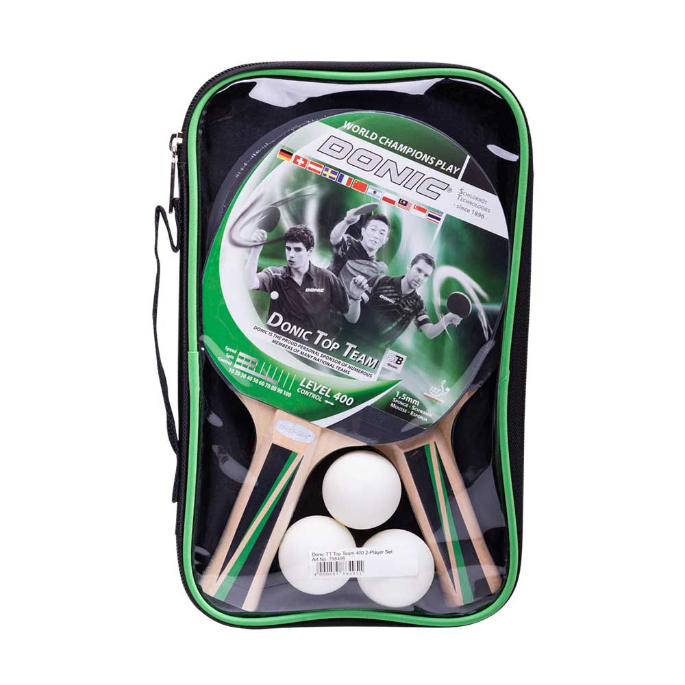 Set tenis masa (2 palete + 3 mingi + чехол) Donic Top Teams 400 788495 (10775)