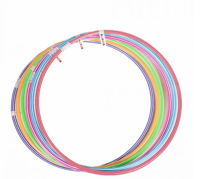 Гимнастический обруч пластиковый d=53 см Zebra (2251)