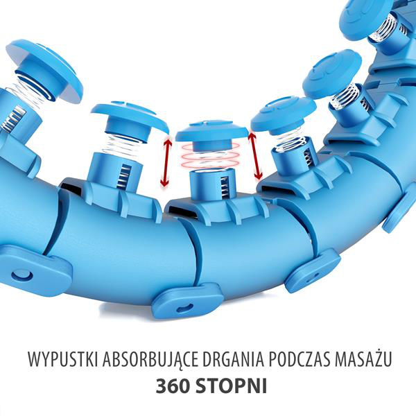 Обруч массажный / Хулахуп с утяжелителем (400 гр.) HMS HHW01 17-44-520 (7439)