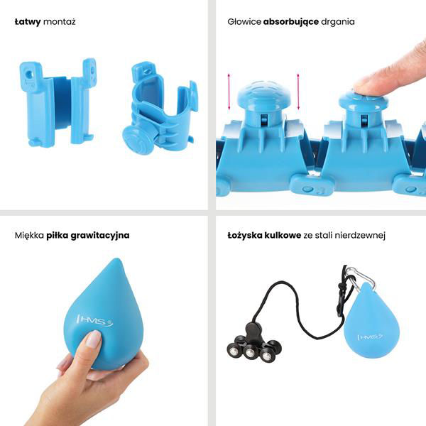 Обруч массажный / Хулахуп с утяжелителем (400 гр.) HMS HHW01 17-44-520 (7439)