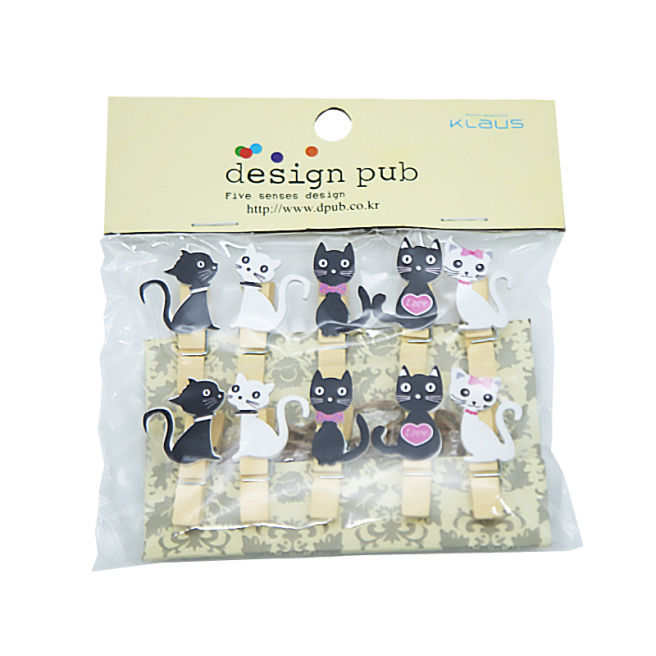 Clestisoare decorative, Pisici alb-negru 22032432 (11166)