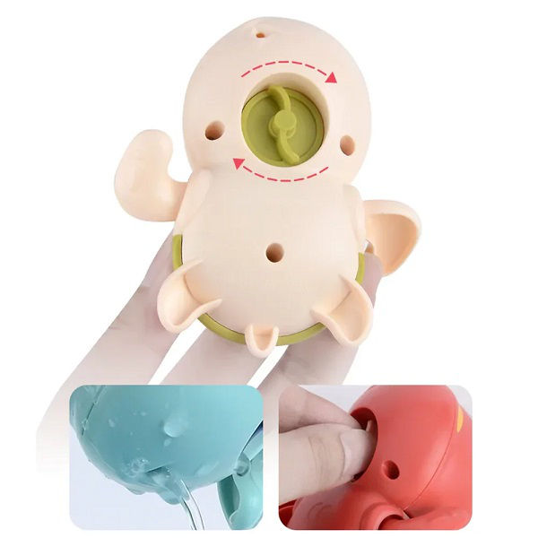 Jucarie de baie "Broscuta testoasa" cu sistem mecanic 888 (7402)