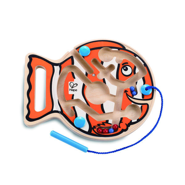 Labirint magnetic din lemn "Peste" E1700 (7743)