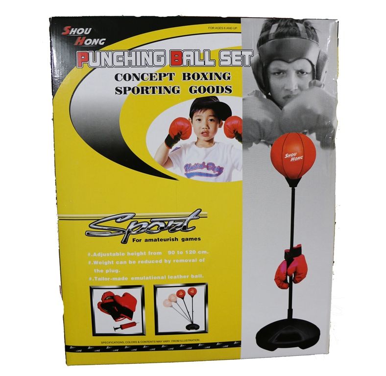 Груша детская на стойке h=125 см + перчатки QX982 / D177-976 (4227)