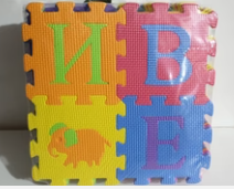 Saltea-puzzle pt copii "Alfabet" 15x15 cm (36 buc.) JC-1951C (7208)