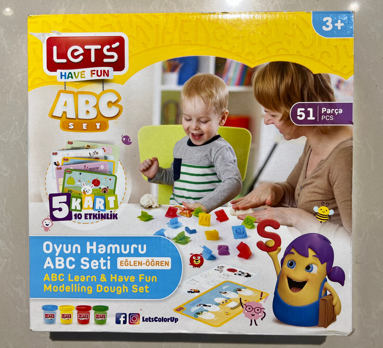 Set pt modelare "ABC Play Dough" (51 buc.) 40658 (9401)