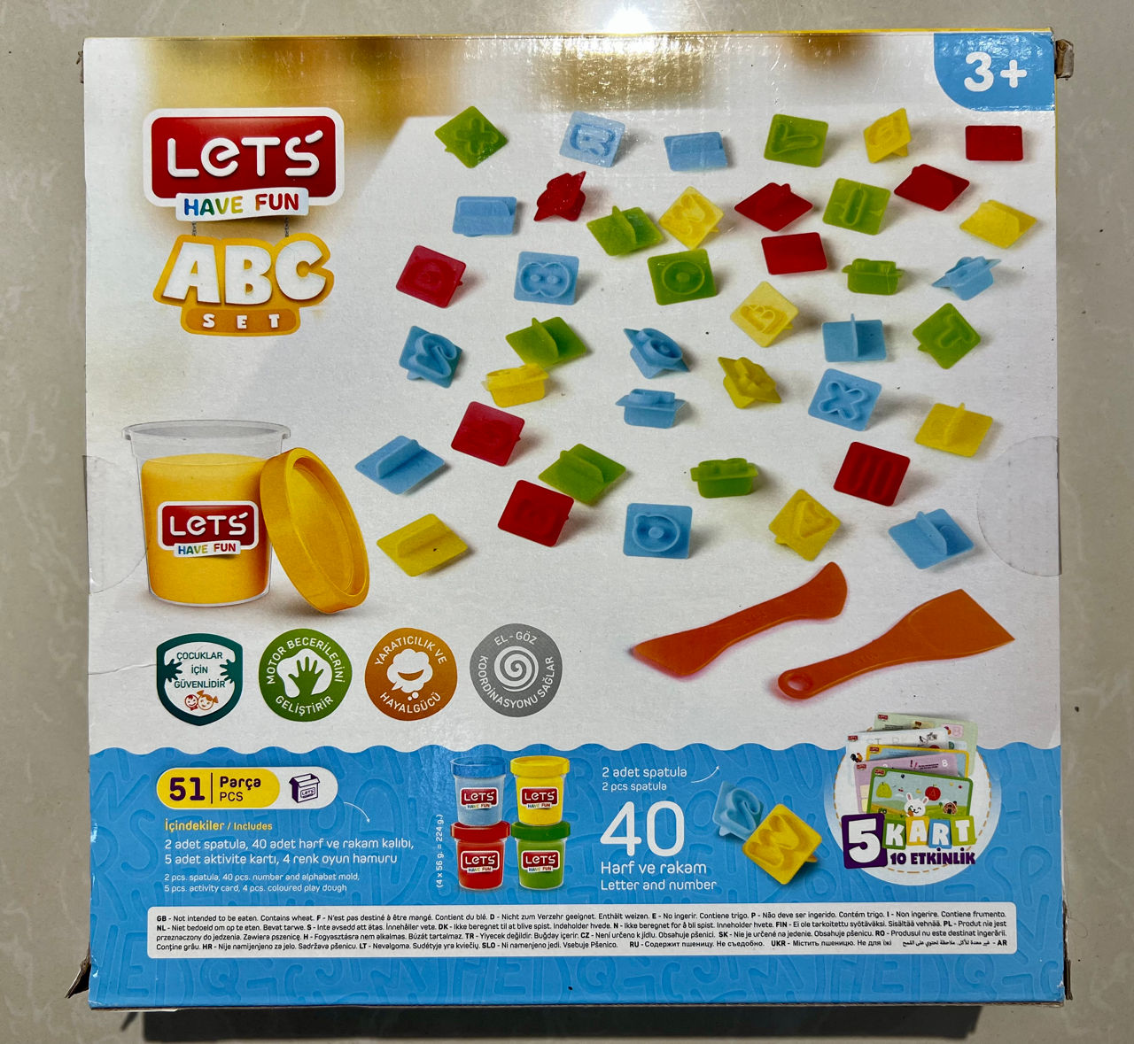 Set pt modelare "ABC Play Dough" (51 buc.) 40658 (9401)