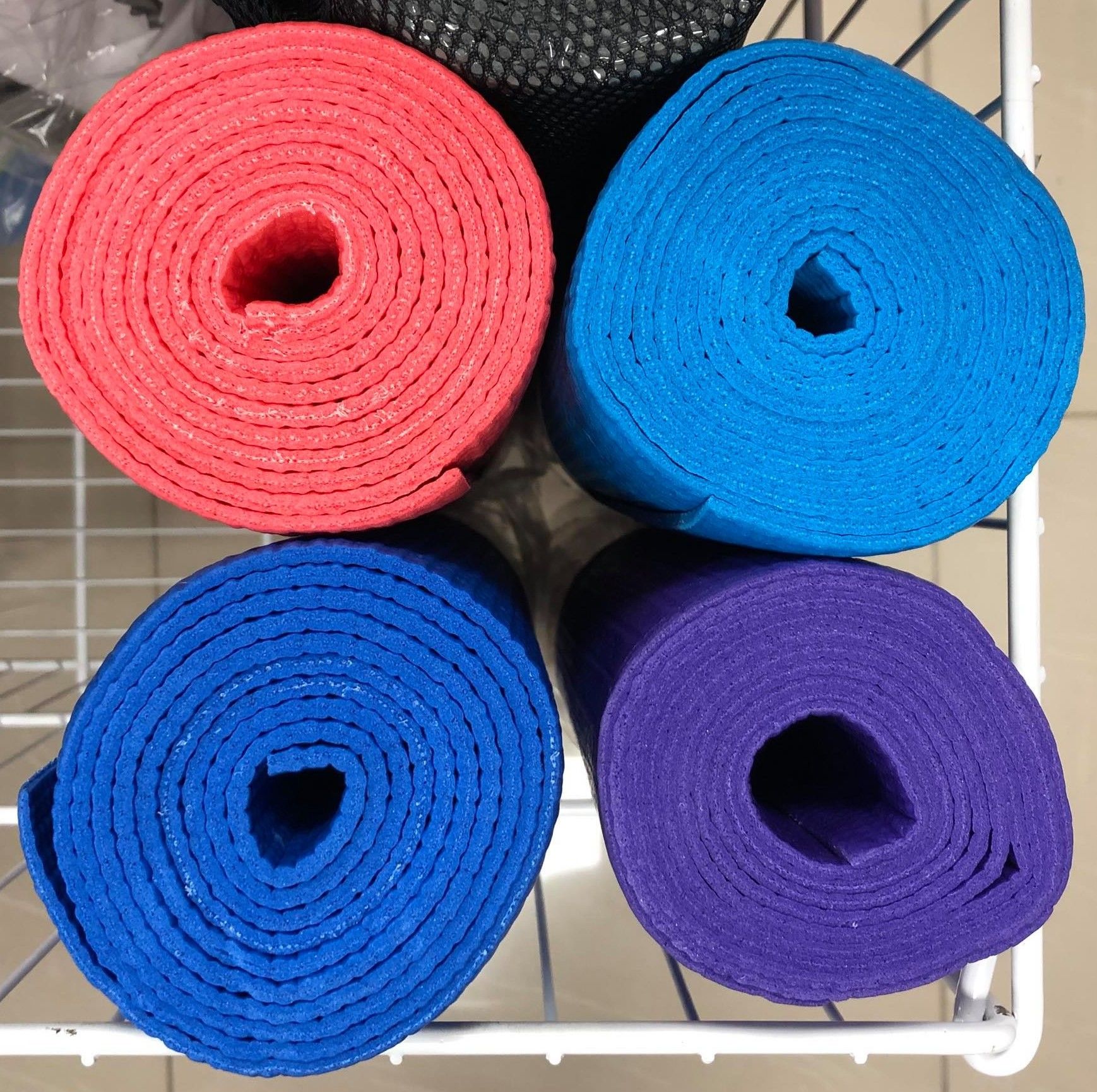 Коврик для фитнеса + чехол 173х61х0.4 см PVC 60013 (2619)