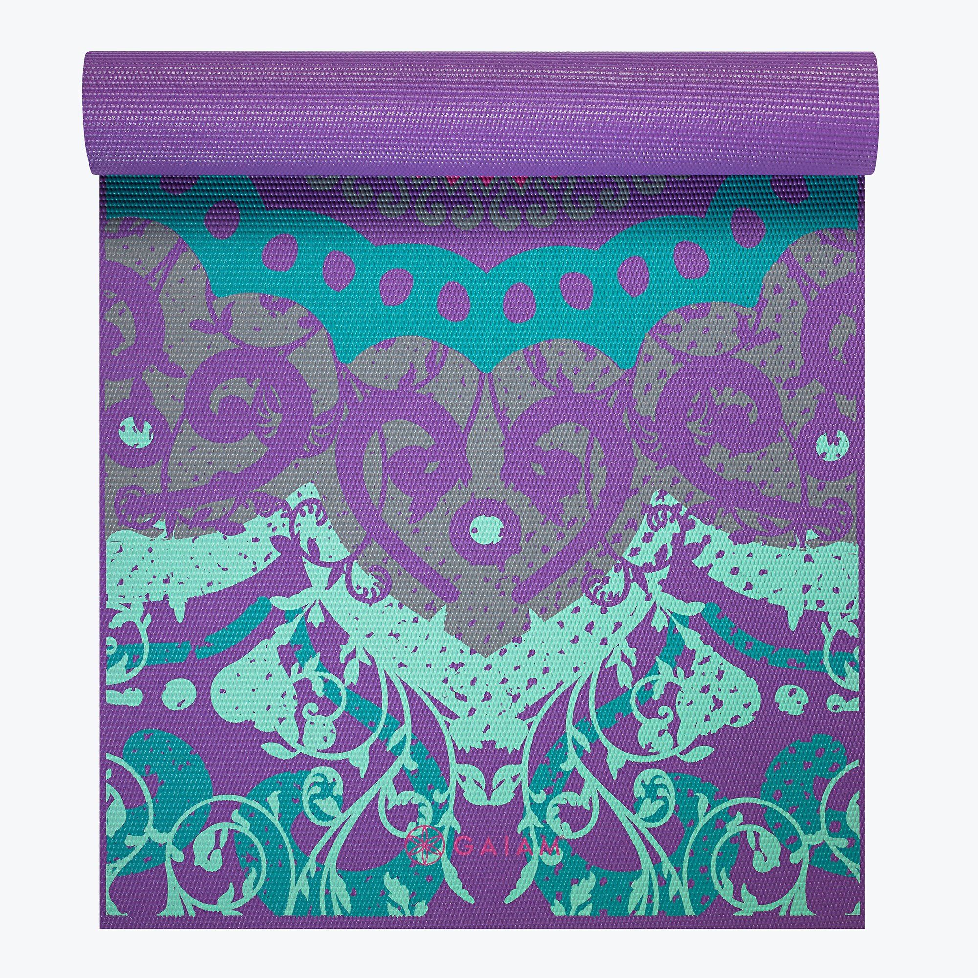 Коврик для йоги 173x61x0.4 cm PVC Gaiam Moroccan Garden 62612 (5819)