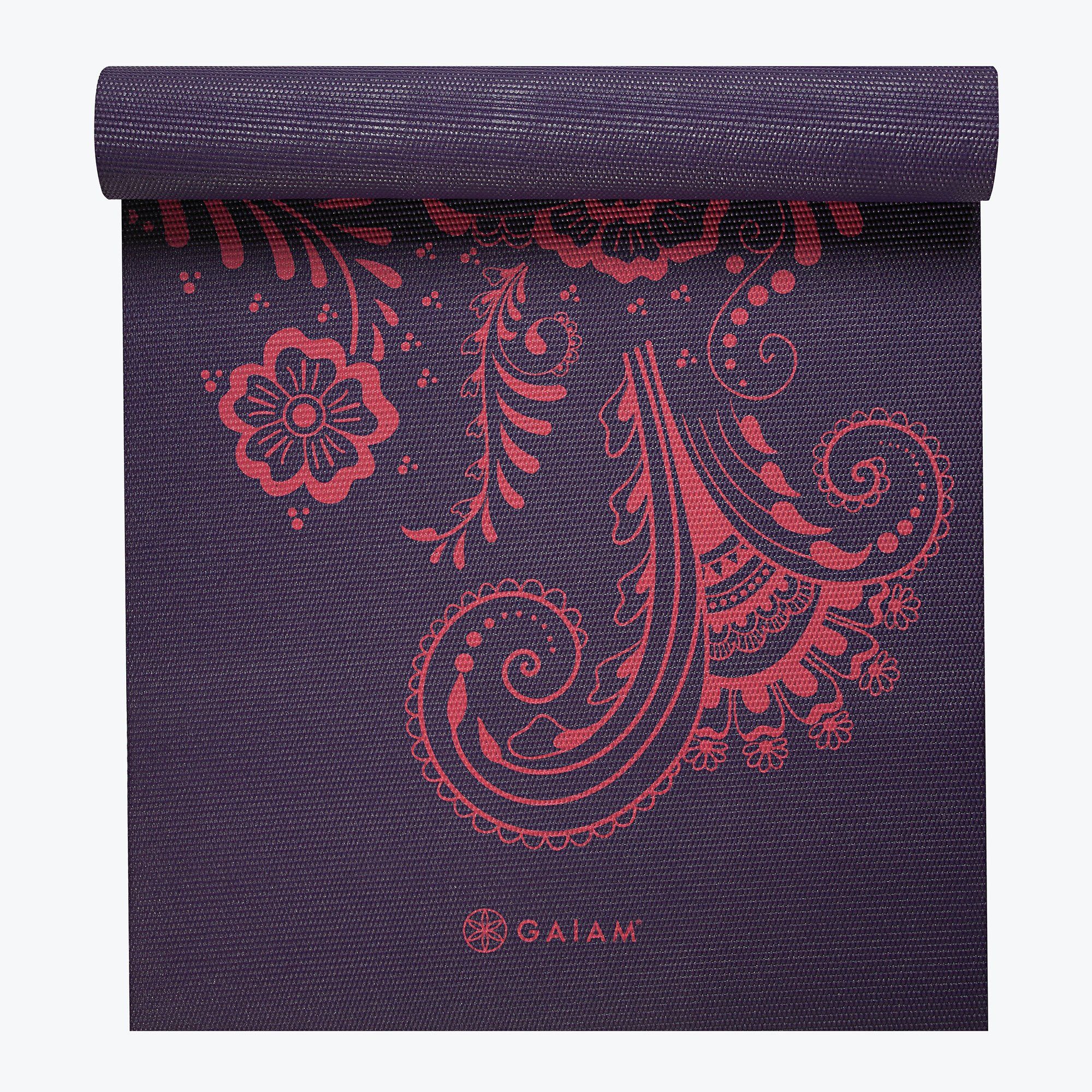 Saltea yoga 173x61x0.6 cm PVC Gaiam Aubergine Swirl 62892 (5820)